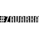 наклейка вырез. "#ZAVARKA" (белый), упаковка - 2 шт.
