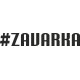 наклейка вырез. "#ZAVARKA" (черный)