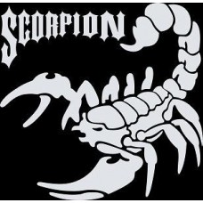 наклейка вырез. "scorpion" (белый) упаковка - 5 шт.