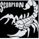 наклейка вырез. "scorpion" (белый) упаковка - 5 шт.
