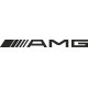 наклейка вырез "AMG" (черный), упаковка - 2 шт.