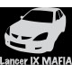 наклейка вырез "Lancer IX MAFIA" (белый)