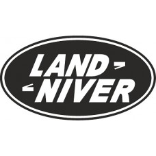 наклейка вырез. "land-niver" (черный), упаковка - 3 шт.
