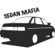 наклейка вырез "sedan mafia" (черный)
