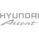 наклейка вырез. "Hyundai Accent"