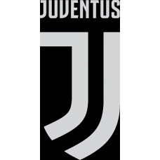 наклейка вырез. "Juventus" (белый), упаковка - 4 шт.