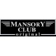 наклейка вырез. "mansory club" (белый)