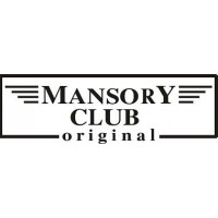 наклейка вырез. "mansory club" (черный)