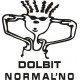 наклейка вырез. "dolbit normalno №2" (черный) упаковка - 3 шт.