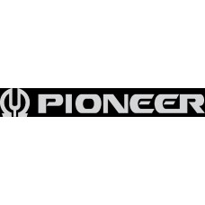 наклейка вырез "PIONEER №2" (белый)
