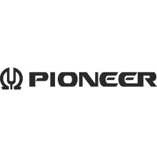 наклейка вырез "PIONEER №2" (черный)