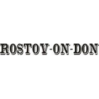 наклейка вырез. "rostov-on-don" (черный)