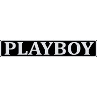 наклейка вырез. "playboy" (белый) упаковка - 2 шт.