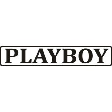 наклейка вырез. "playboy" (черный) упаковка - 2 шт.