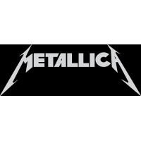 наклейка вырез. "Metallica" (белый), упаковка - 2 шт.
