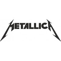 наклейка вырез. "Metallica", (черный)