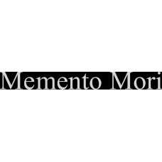 наклейка вырез. "Memento Mori" (белый)
