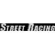 наклейка вырез "Street Racing" (белый), упаковка - 2 шт.