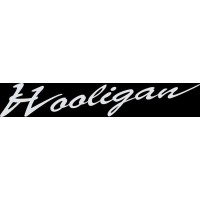 наклейка вырез. "hooligan" (белый)