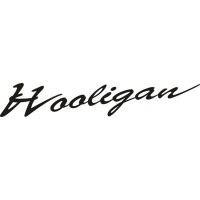 наклейка вырез. "hooligan" (черный)