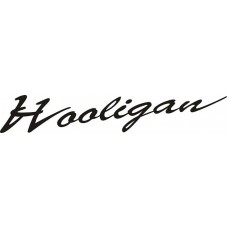 наклейка вырез. "hooligan" (черный)