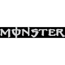 наклейка вырез. "Monster" (белый)