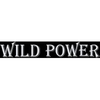 наклейка вырез. "wild power" (белый)