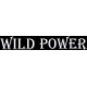 наклейка вырез. "wild power" (белый)