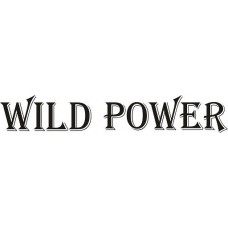 наклейка вырез. "wild power" (черный)