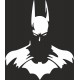 наклейка вырез "Бэтмен №2" (белый), упаковка - 3 шт.