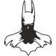 наклейка вырез "Бэтмен №2" (черный), упаковка - 2 шт.
