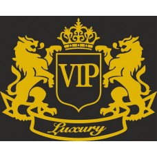 наклейка вырез. "VIP (luxury)" (золото), упаковка - 2 шт.