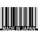 наклейка вырез. "штрих-код (Made in JAPAN)" (белый)