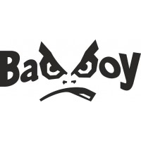 наклейка вырез. "Bad Boy" (черный)