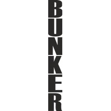 наклейка вырез. "bunker" (черный)
