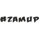 наклейка вырез. "#ZАМИР" (черный)