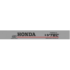 наклейка светофильтр "Honda" (серебряный фон)