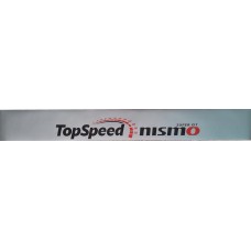наклейка светофильтр "top speed nismo" (серебряный фон)