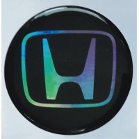 наклейка объем. "Honda", голографическая, комплект - 4 шт.