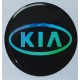 наклейка объем. "Kia" голографическая, комплект - 4 шт.