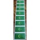 наклейка объем. флаг "Мусульманский" упаковка - 8 шт.