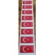 наклейка объем. флаг "Турция" упаковка - 8 шт.