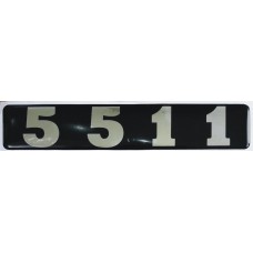 наклейка объем. "5511" металлизированная, черный