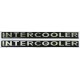 наклейка объем. "INTERCOOLER" металлизированная, черный, комплект - 2 шт.