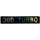 наклейка объем. "360 TURBO"