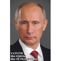 наклейка "портрет, Путин №2 (мы едины)", упаковка - 3 шт.