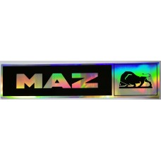 наклейка "MAZ (гол.)", комплект - 2 шт.