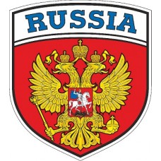 наклейка шеврон-RUSSIA