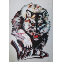 наклейка волк (wild) №2