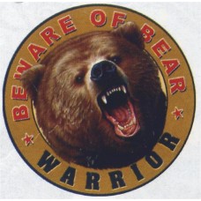 наклейка медведь Warrior
